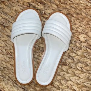 White J Crew Sandals